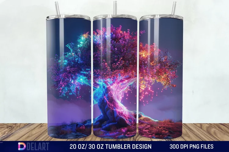 3D Magic Tree Tumbler Wrap