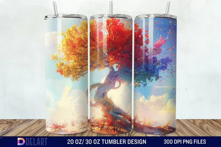 3D Magic Tree Tumbler Wrap
