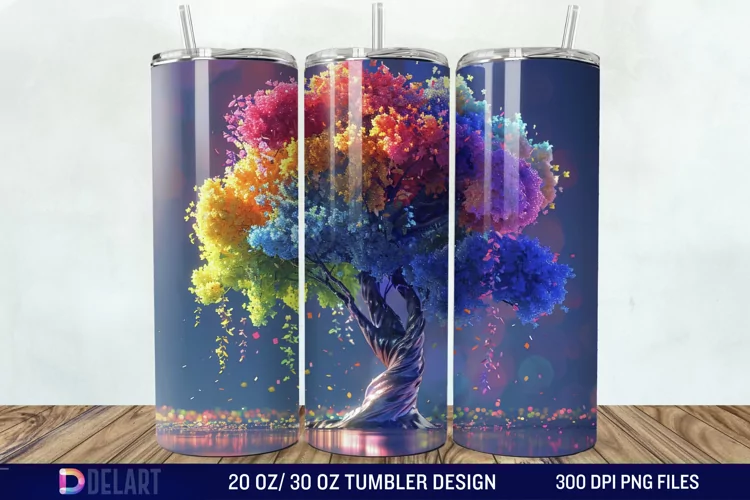 3D Magic Tree Tumbler Wrap