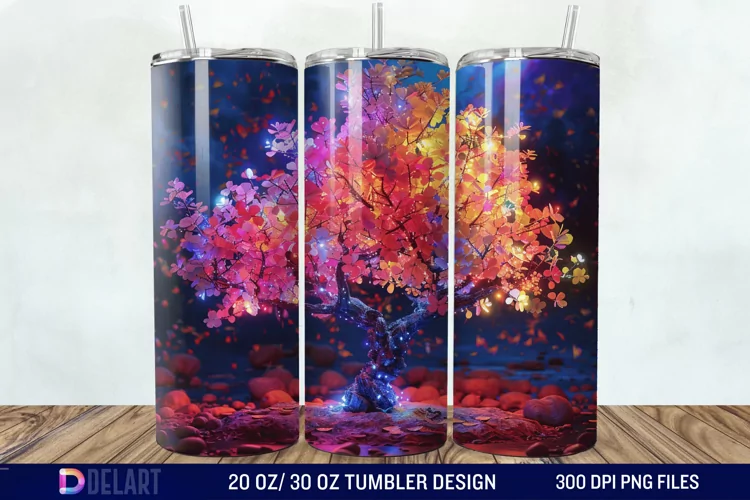 3D Magic Tree Tumbler Wrap