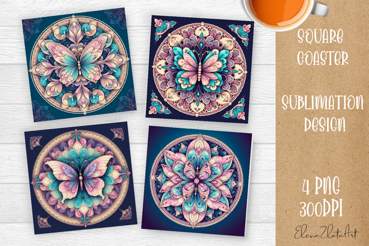 3D mandala Coaster Design, 3D mandala Coaster