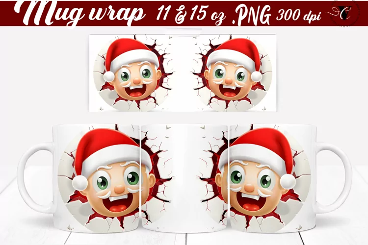 3D Mug sublimation | Funny Christmas mug