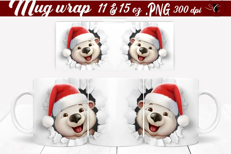 3D Mug sublimation | Funny Christmas mug example image 1