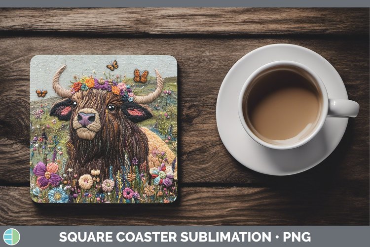 Gorgeous3D Square Coaster design.