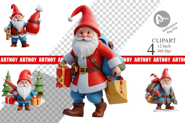 Christmas Gnome Clipart Image 11