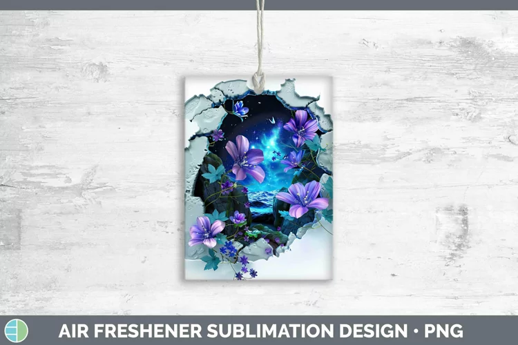 3D Northern Lights Air Freshener Sublimation Car Freshener D