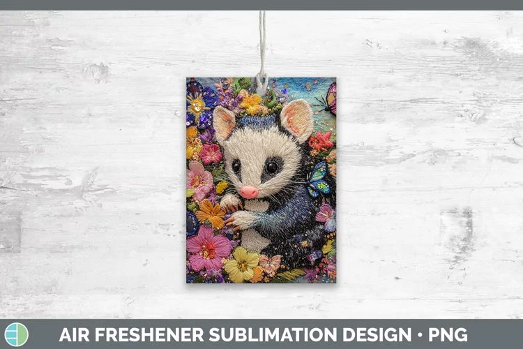 3D Opossum Air Freshener Sublimation Car Freshener Designs