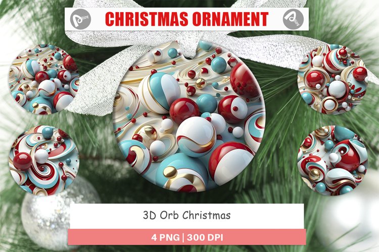 Christmas Ornaments 3D Orb Christmas