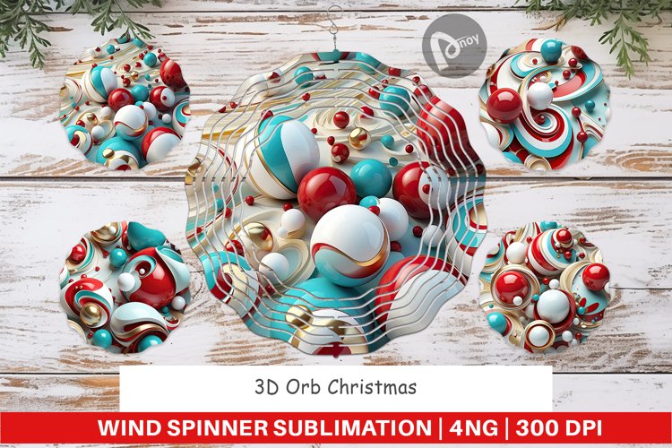 Wind Spinner 3D Orb Christmas