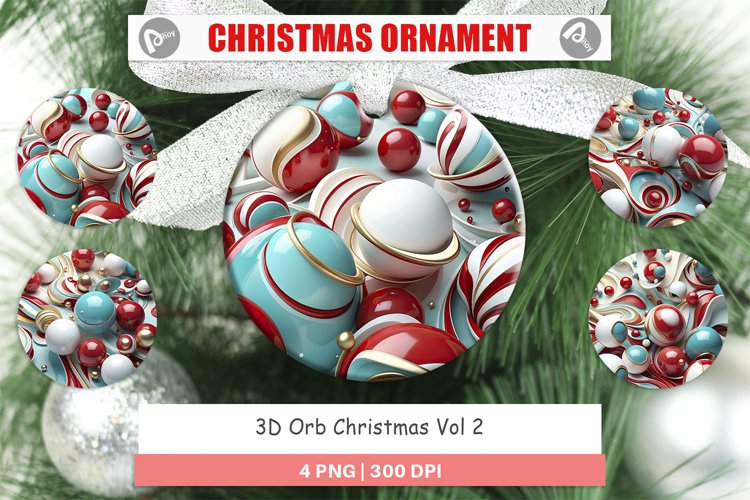 Christmas Ornaments 3D Orb Christmas