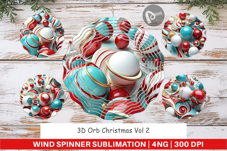 Wind Spinner 3D Orb Christmas