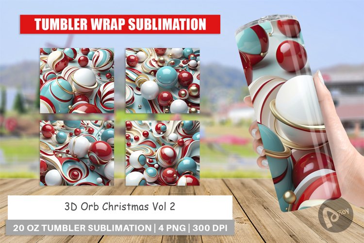 Christmas Tumbler Wrap Image 2