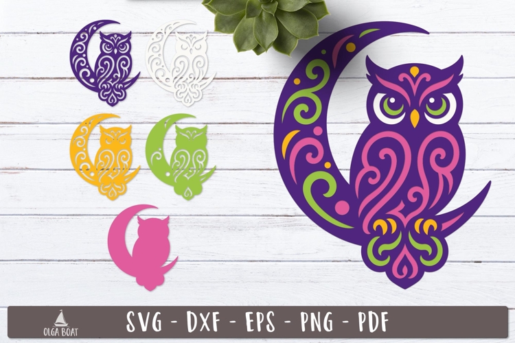 Floral Moon Svg Image 22