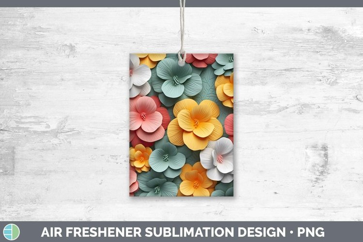 Gorgeous3D Paper Flowers Air Freshener design.