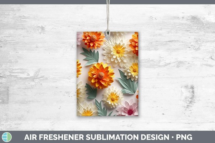 Gorgeous3D Paper Flowers Air Freshener design.
