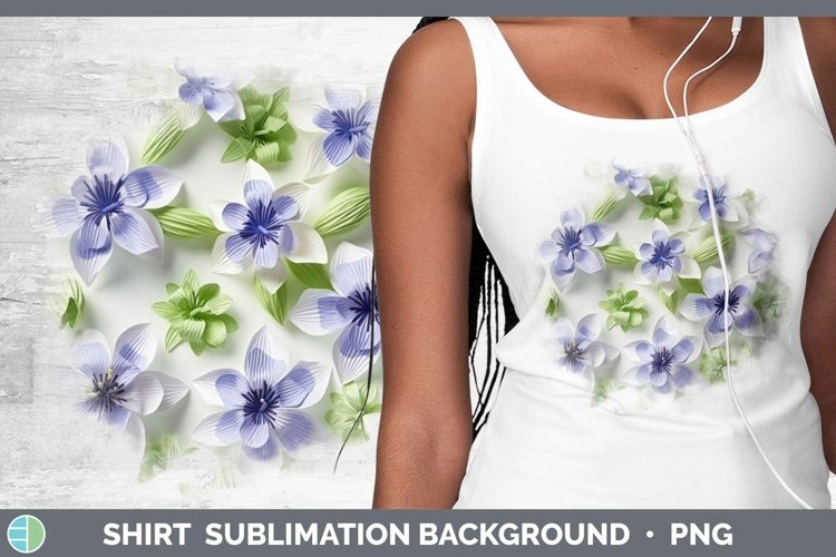 Gorgeous3D Paper Flowers Shirt design.
