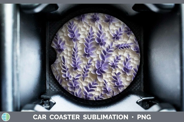 Gorgeous3D Paper Flowers Car Coaster design.