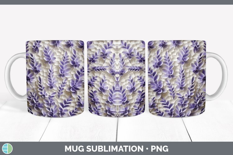 Gorgeous3D Paper Flowers Mug Wrap design.