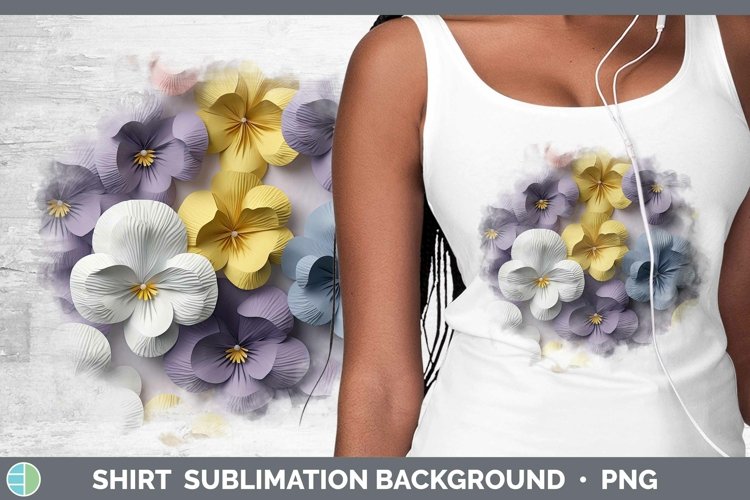 Gorgeous3D Paper Flowers Shirt design.