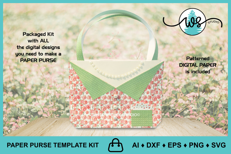 3D Paper Purse Template: Shirt Design Gift Box SVG