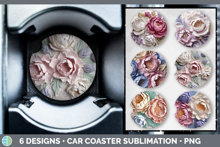 Car Coaster Sublimation Designs Image 6