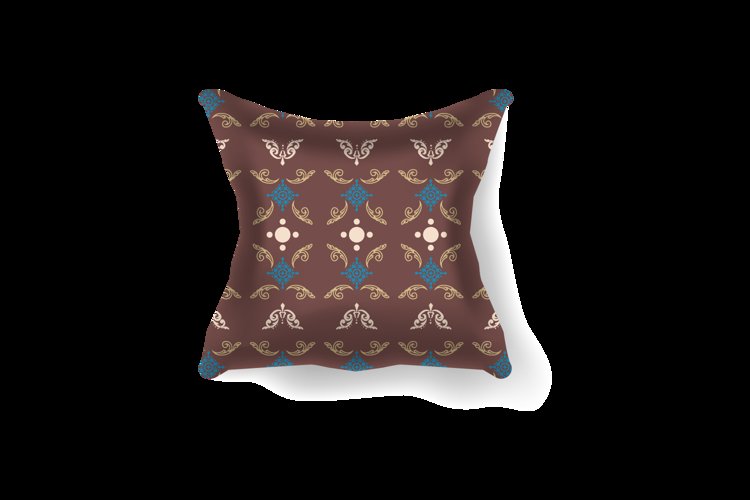 3d pillow vintage traditional batik pattern vector example image 1