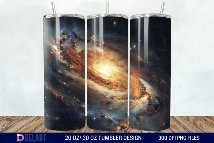 3D Planet Galaxy Tumbler Wrap example image 1