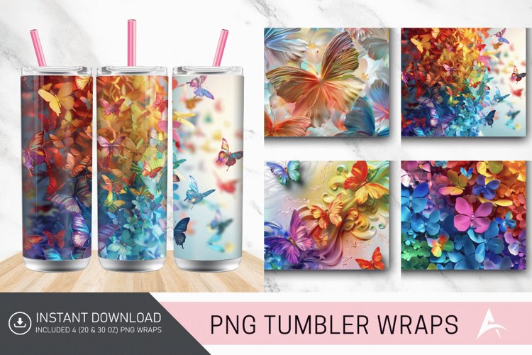 Rainbow Tumbler Wrap Image 11
