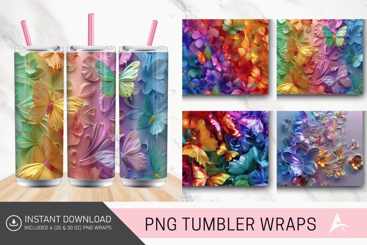 Rainbow Tumbler Wrap Image 9