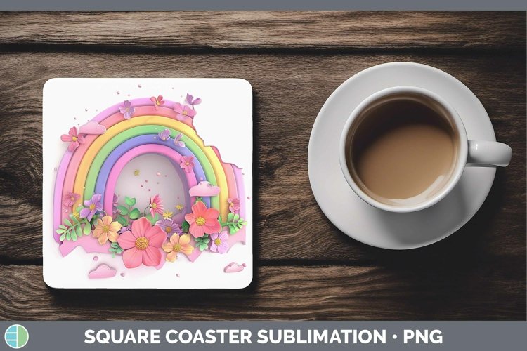 Gorgeous3D Square Coaster design.