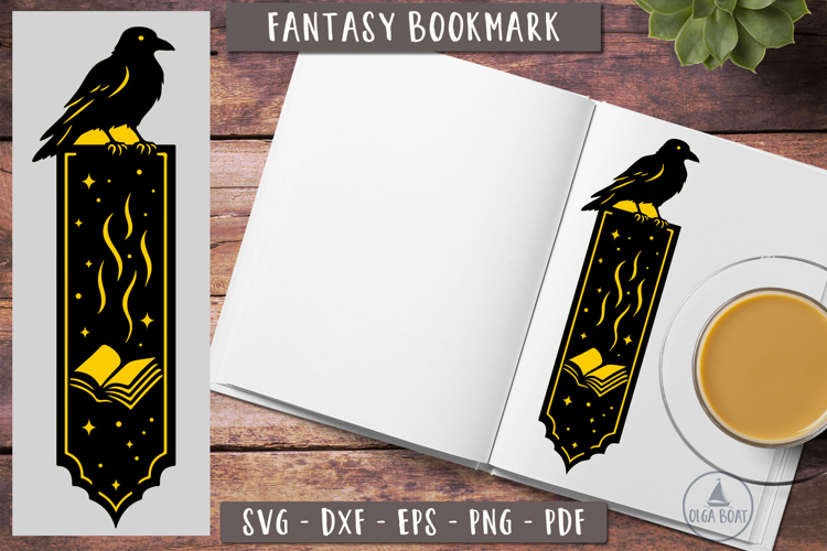 3d Raven Book Magic Crow SVG Papercut