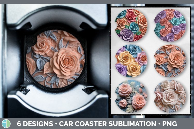 Car Coaster Sublimation Designs Image 18