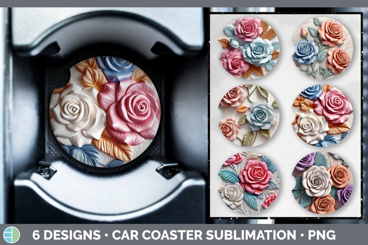 Car Coaster Sublimation Designs Image 13