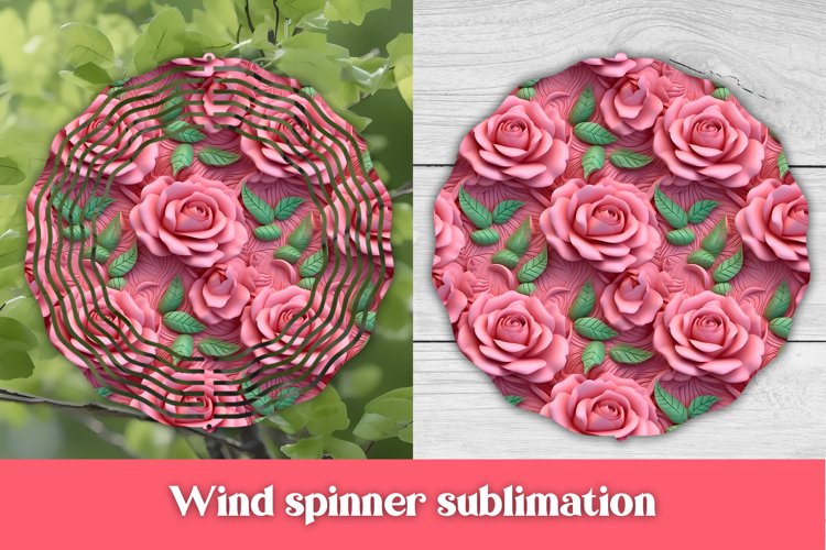3d flower wind spinner Roses wind spinner