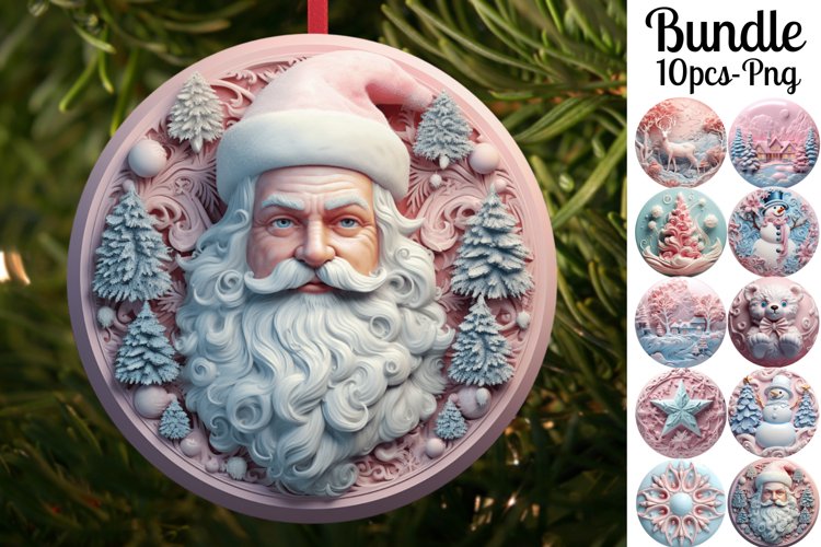 Christmas Ornament Sublimation Designs Image 22