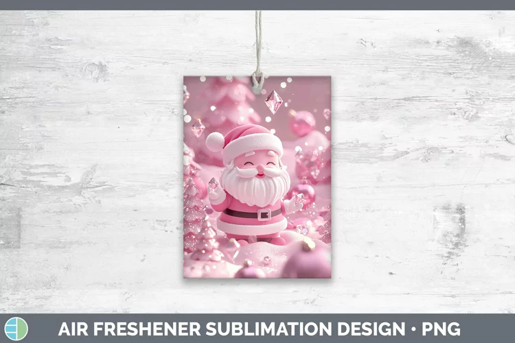 3D Santa Air Freshener Sublimation Car Freshener Designs