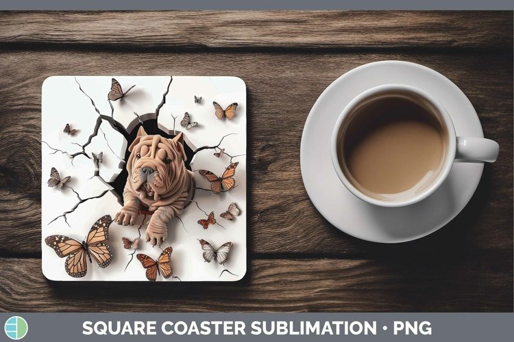 Gorgeous3D Square Coaster design.