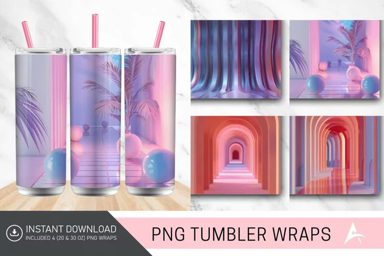 3D Skinny Tumbler Wrap