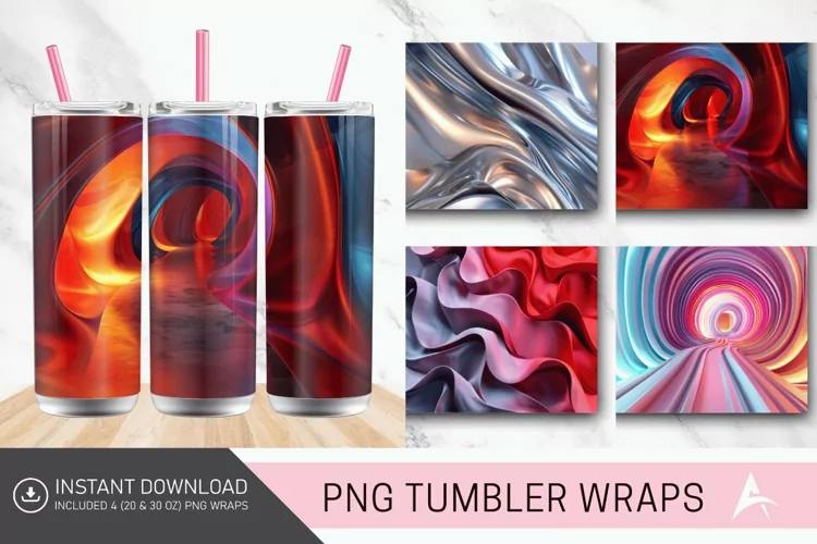 3D Skinny Tumbler Wrap