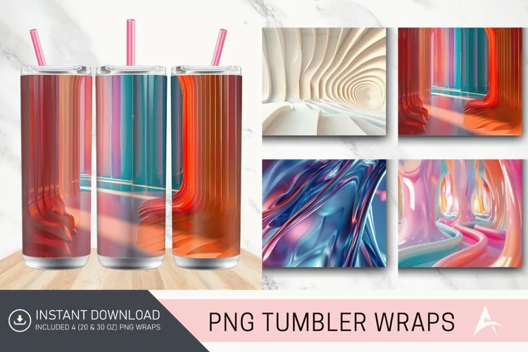3D Skinny Tumbler Wrap