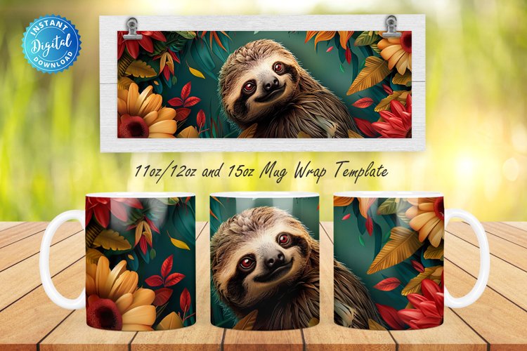 Sloth Clipart Image 6