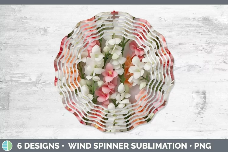 3D Snapdragon Wind Spinner | Sublimation Spinner Designs