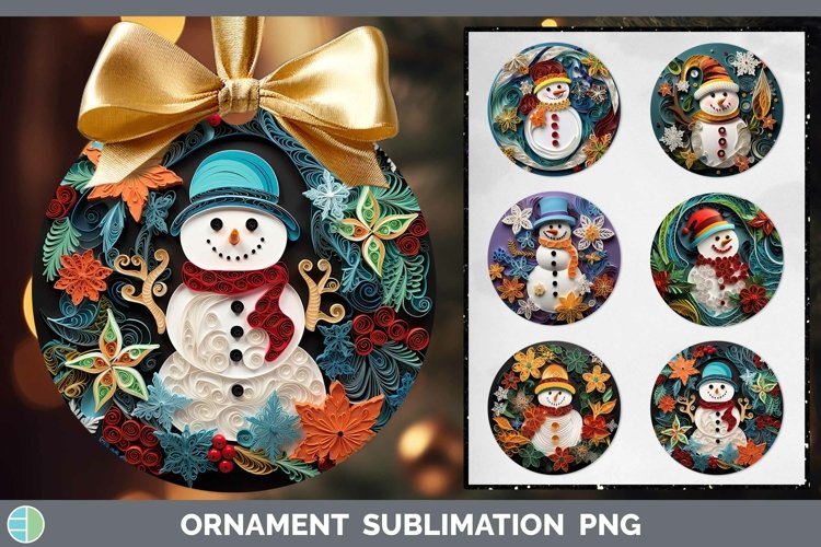 Christmas Ornament Sublimation Designs Image 10