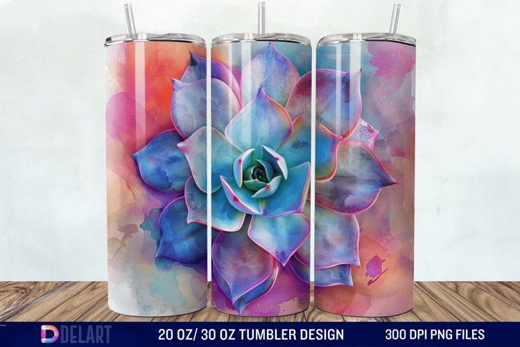 Watercolor Succulent Clipart Image 7