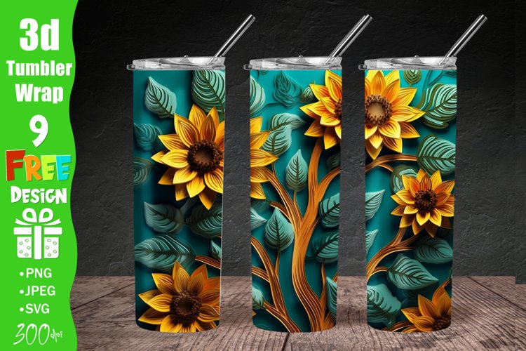 20 Oz Sublimation Tumbler Wrap Image 21