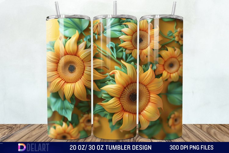 Sunflower Tumbler Wrap Image 21