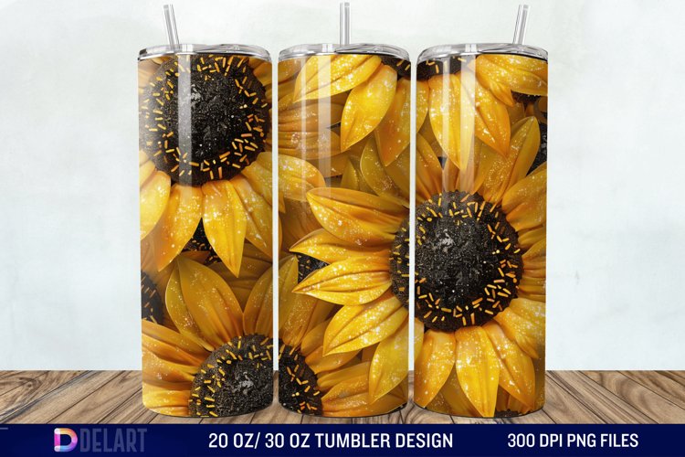 Sunflower Tumbler Wrap Image 21