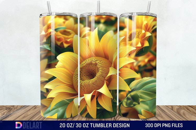 Sunflower Tumbler Wrap Image 13