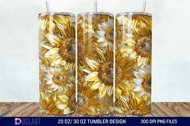 Sunflower Tumbler Wrap Image 12