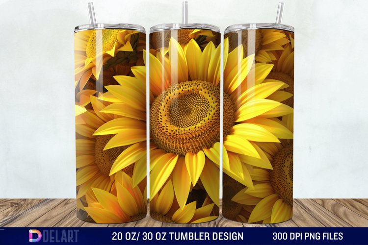 Sunflower Tumbler Wrap Image 17